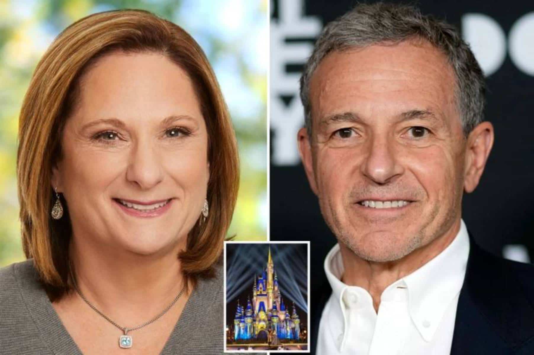 Representation of Susan Iger and Bob Iger's divorce, symbolizing their separation after over 30 years of marriage