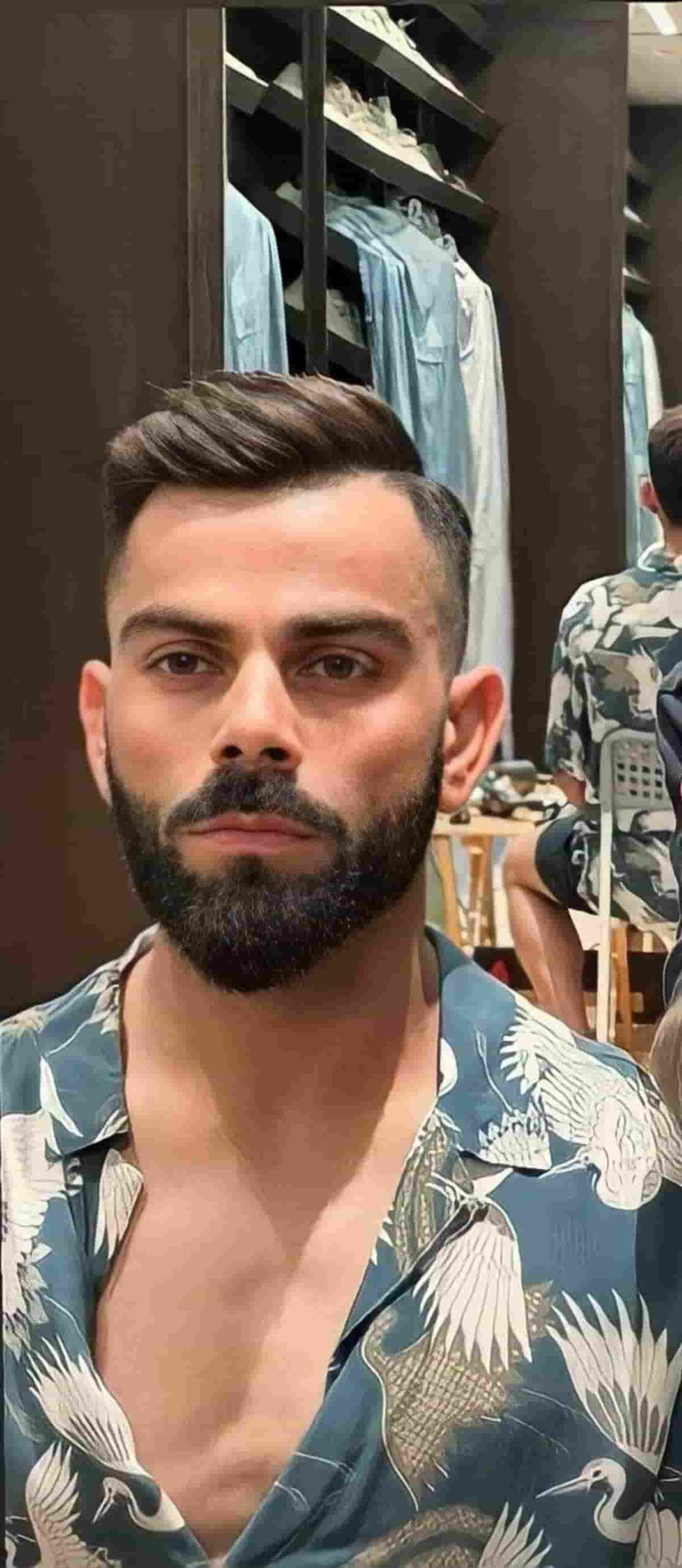 Virat Kohli showcasing his signature hairstyles in a stylish montage.