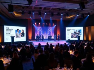 Highlights of the CMA Awards 2023 showcasing innovative marketing campaigns, including personalized digital engagement, immersive pop-up events, and sustainability initiatives.